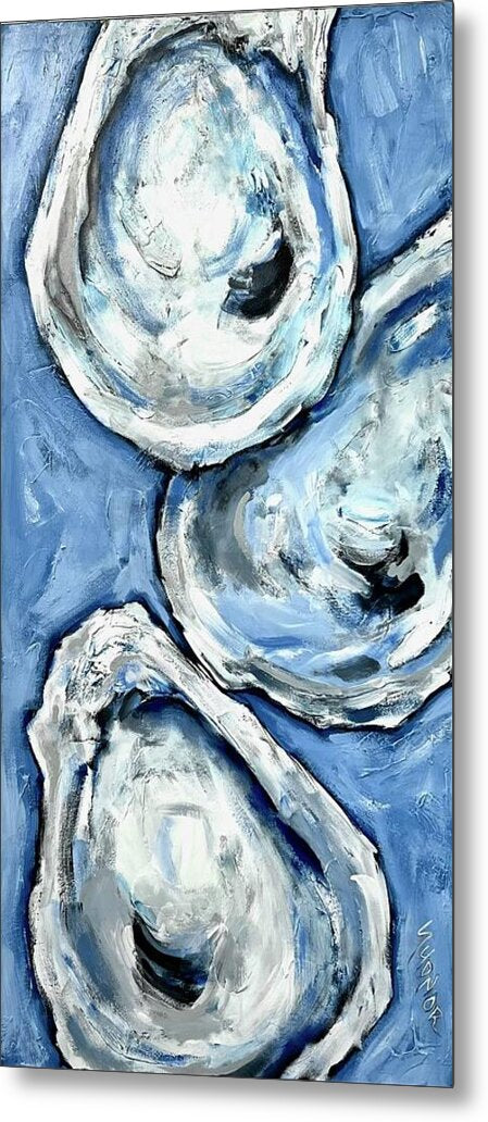CAROLINA UNC OYSTERS Giclée on Metal by Sydnor Greene