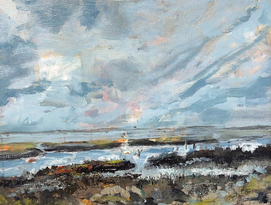 "Coastal Stormy Landscape" Print By Gail Williams