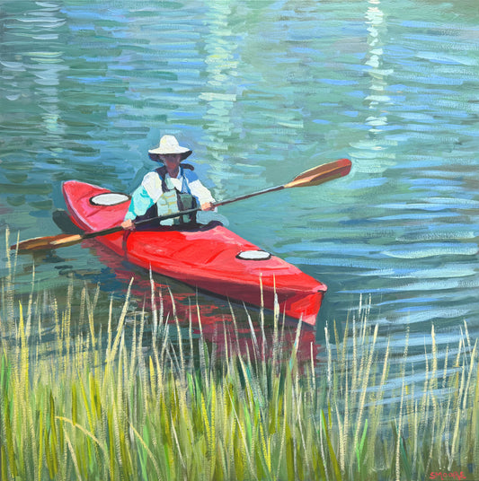 ‘Kayaker near the Marsh” by Stephen Moore