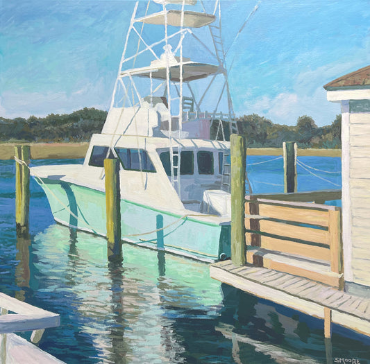 “Teal Charter Boat Morehead City” by Stephen Moore