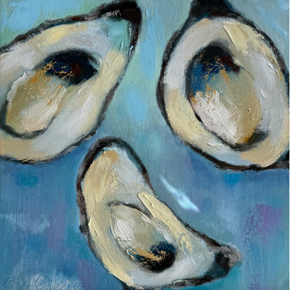 “Oysters I” by Nancy McClure