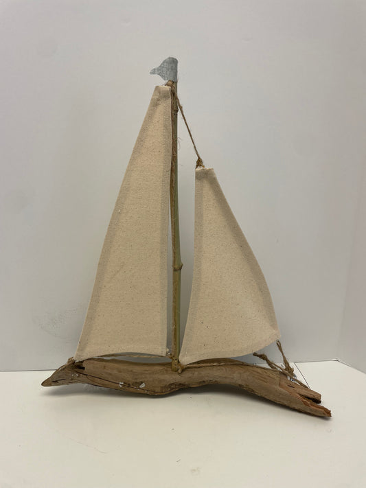 Driftwood Sailboat “Weekend Player” by Elaine Hinchman