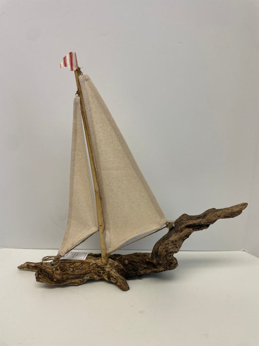 Driftwood Sailboat “River Rider” by Elaine Hinchman