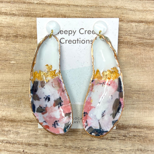 Elegant Local Mussel Earrings by Tina Curren