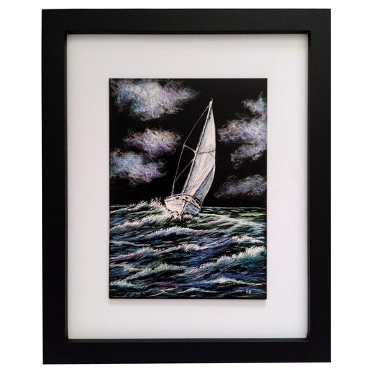 HOLD ON TIGHT SAILBOAT by Norlina Kelly