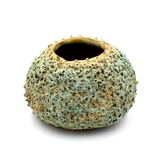 Small Green Puffer Plant Pot