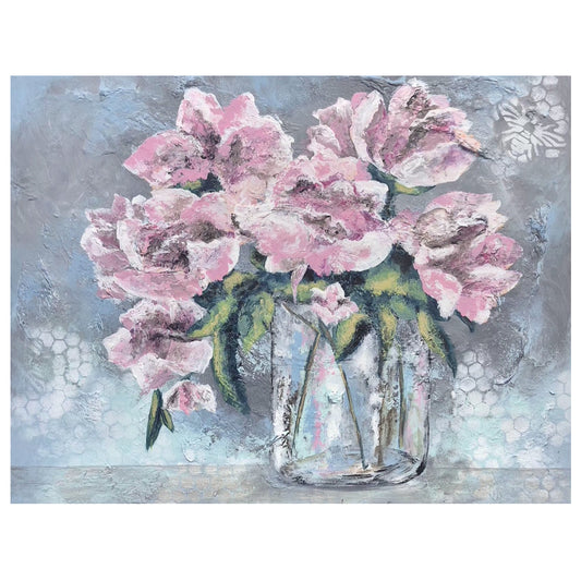 SNOW FALL ROSES by Elaine Hinchman