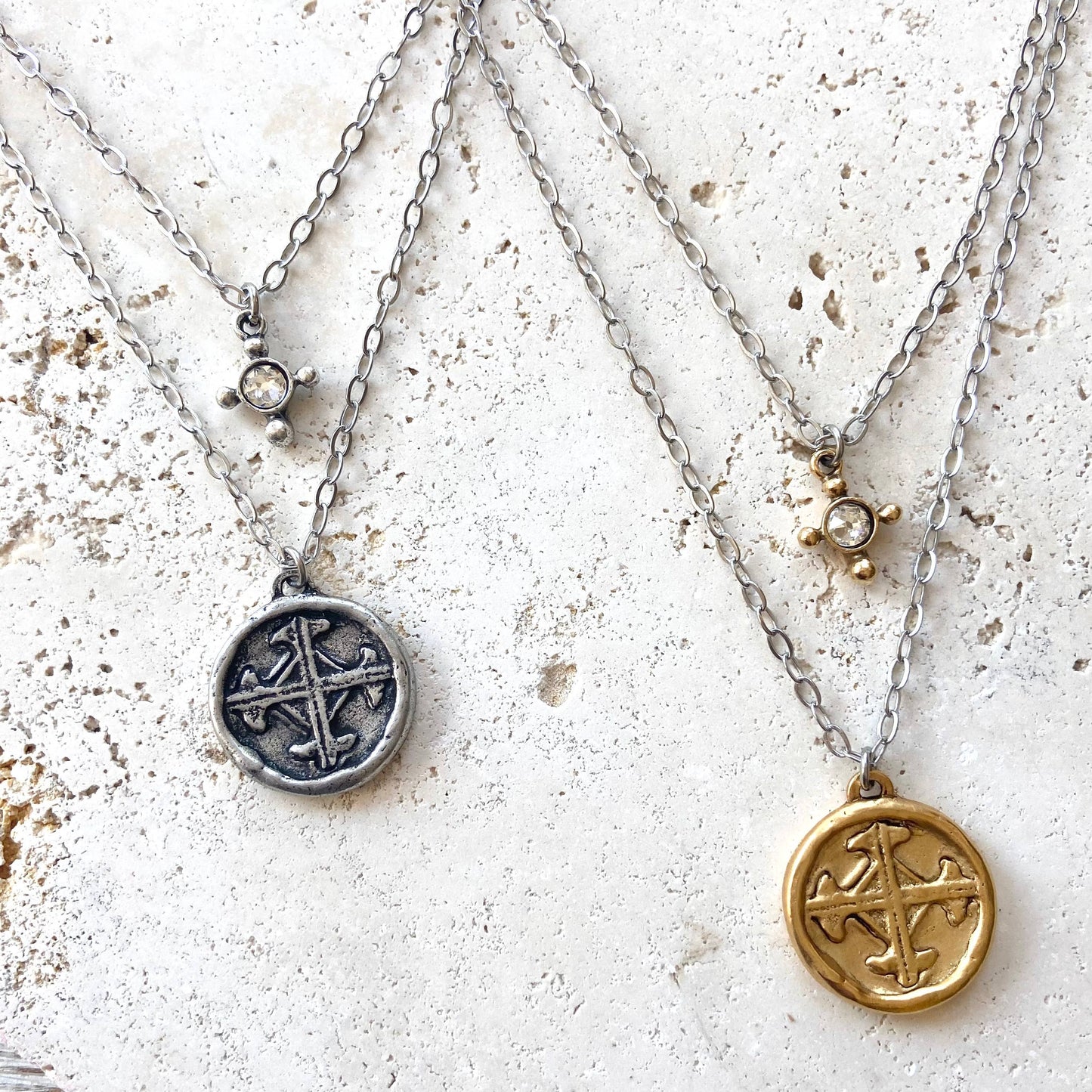 Serenity cross necklace religious Julio  jewelry prayer