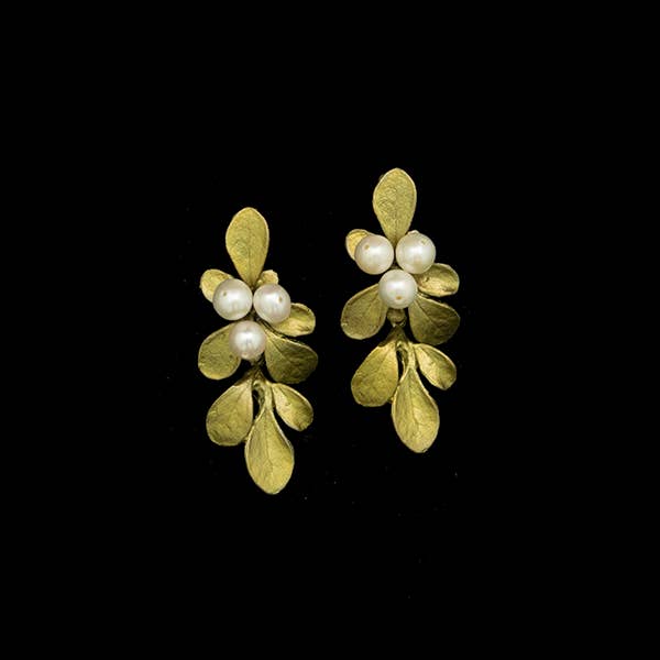 Barberry Pearl Post Earrings