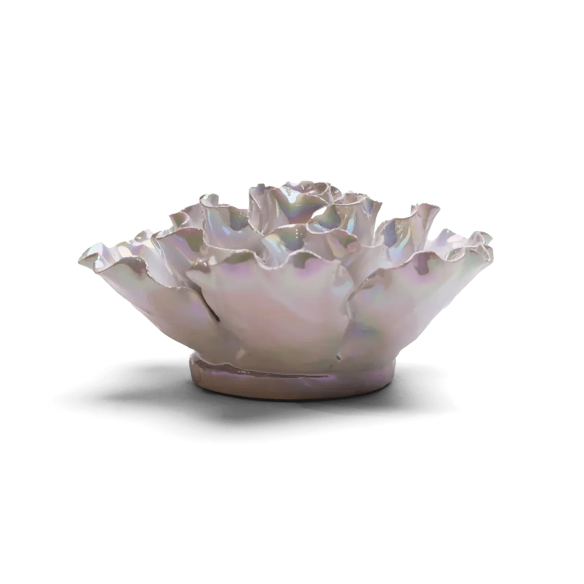 Pearl Sea Lettuce Botanicals Pottery Ceramic Flower