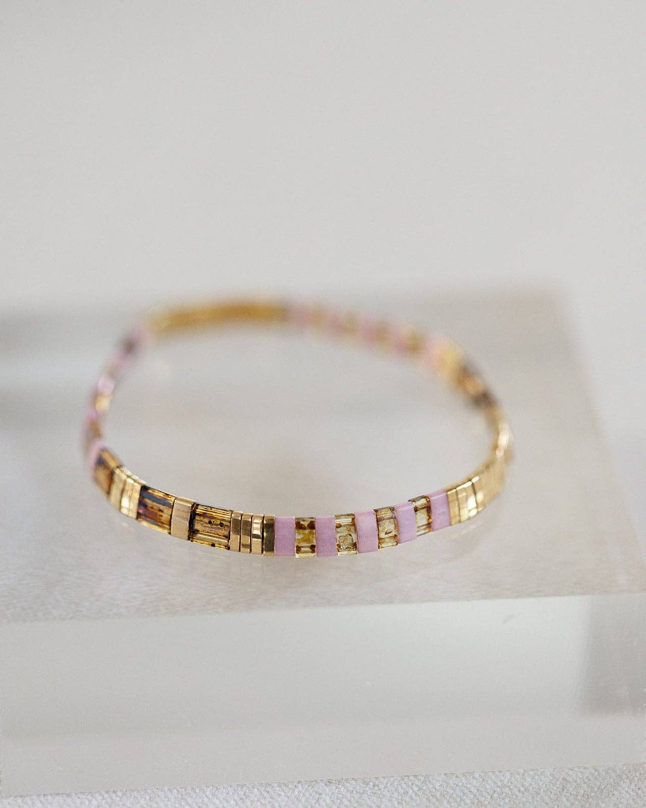 Orchid Tila Bracelet