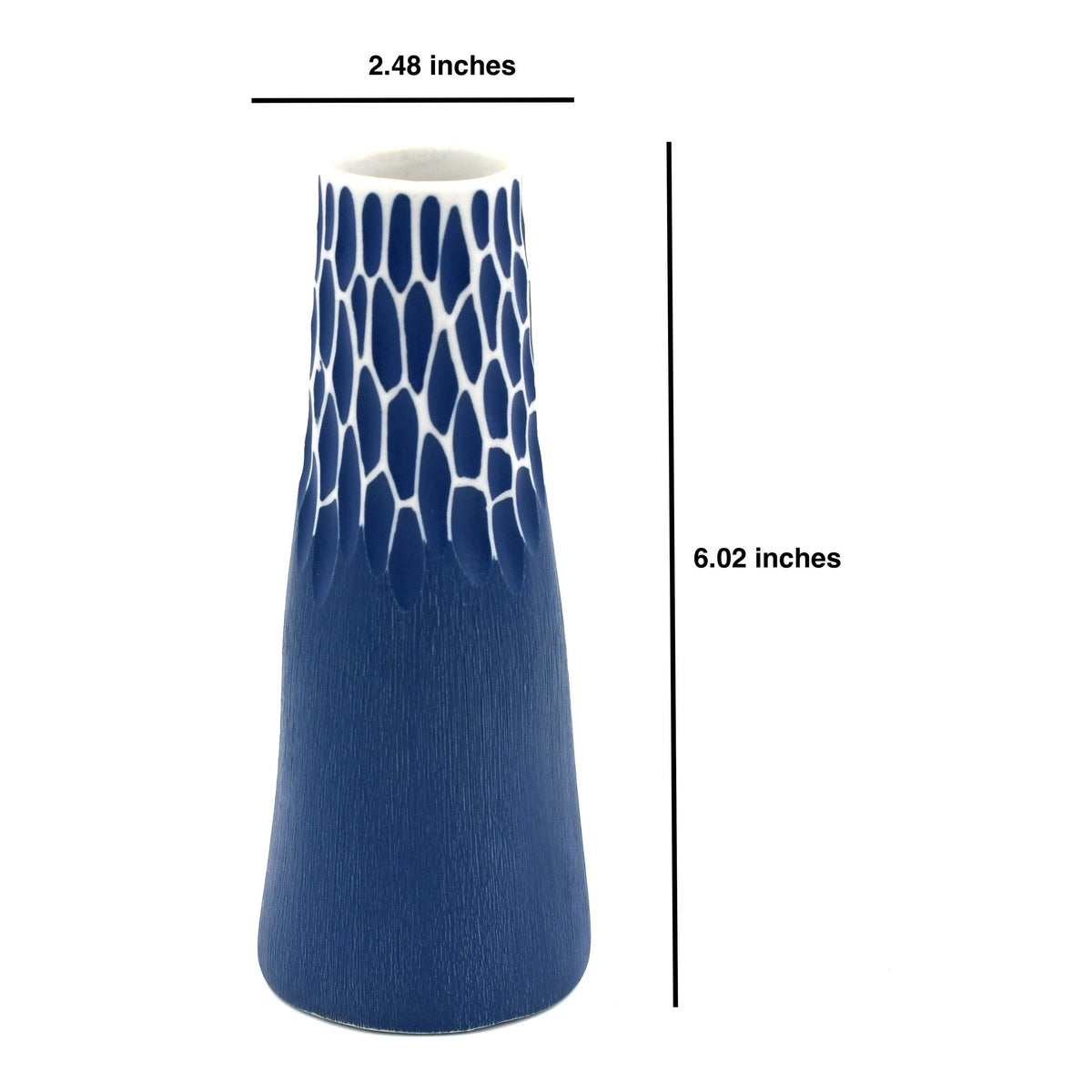 Handcrafted Blue White Porcelain Vase