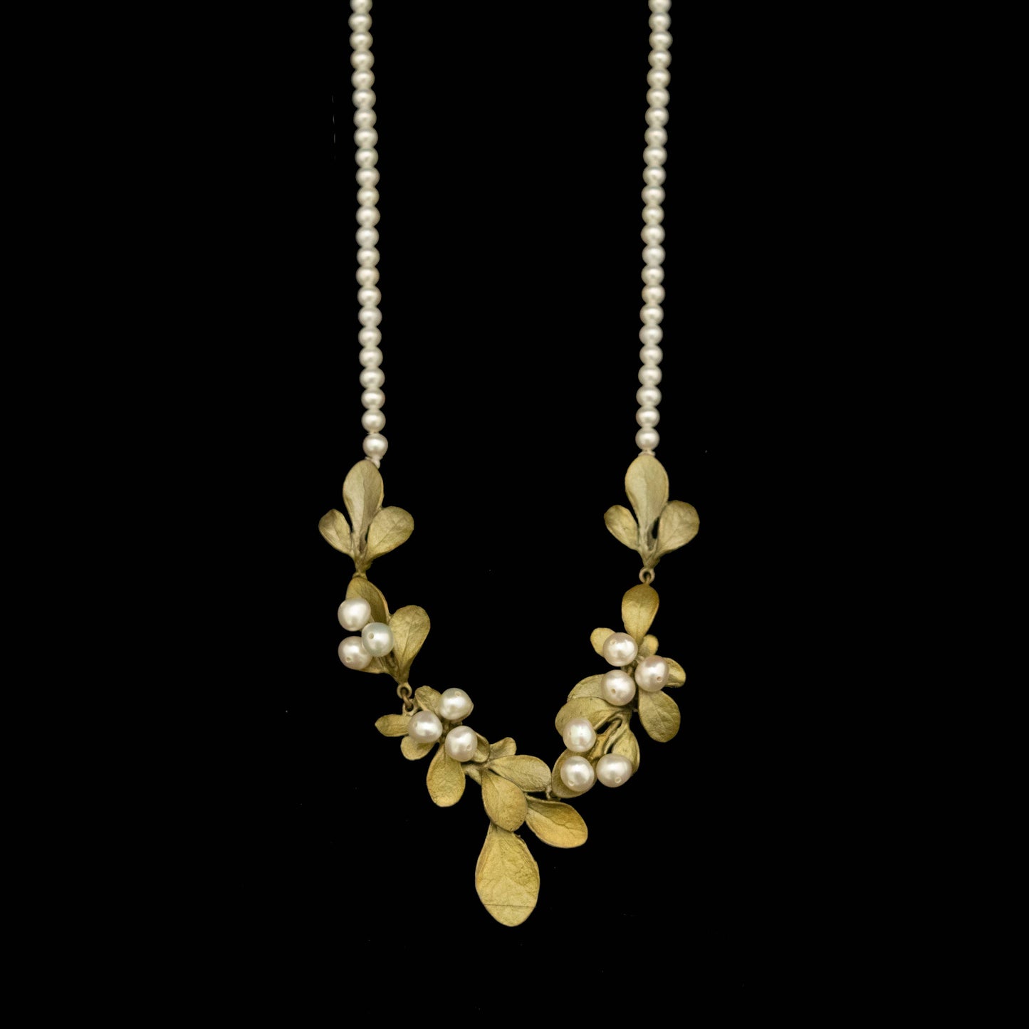 Barberry Necklace on Pearl - 16" Adj.