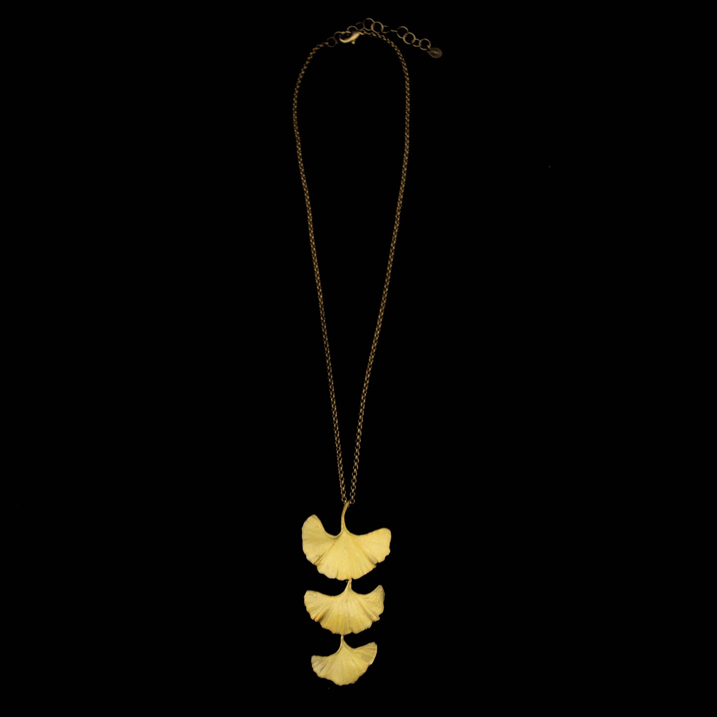 Ginkgo Large 3 Drop Pendant - 16" Adj.