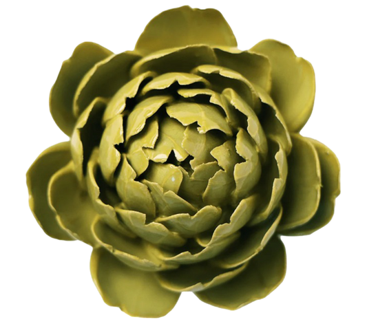 Chartreuse Queen Protea Ceramic Wall Flower