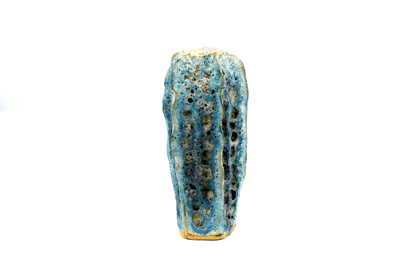 Small Sea Blue Luffa Tall Bath Pouf