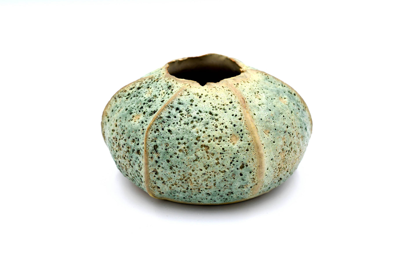 Small Rose Apple Vase in Moss Green