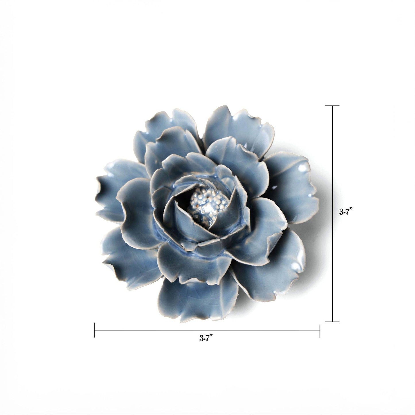 Flower Gifts Ceramic Wall Art Gift Box Home Decor Pastel Blue Rose