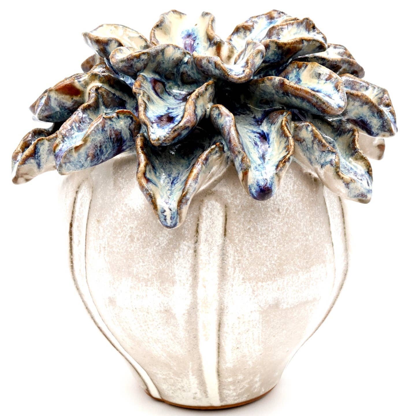 SRI141MEFFP CORAL PINE BLOOM VASE