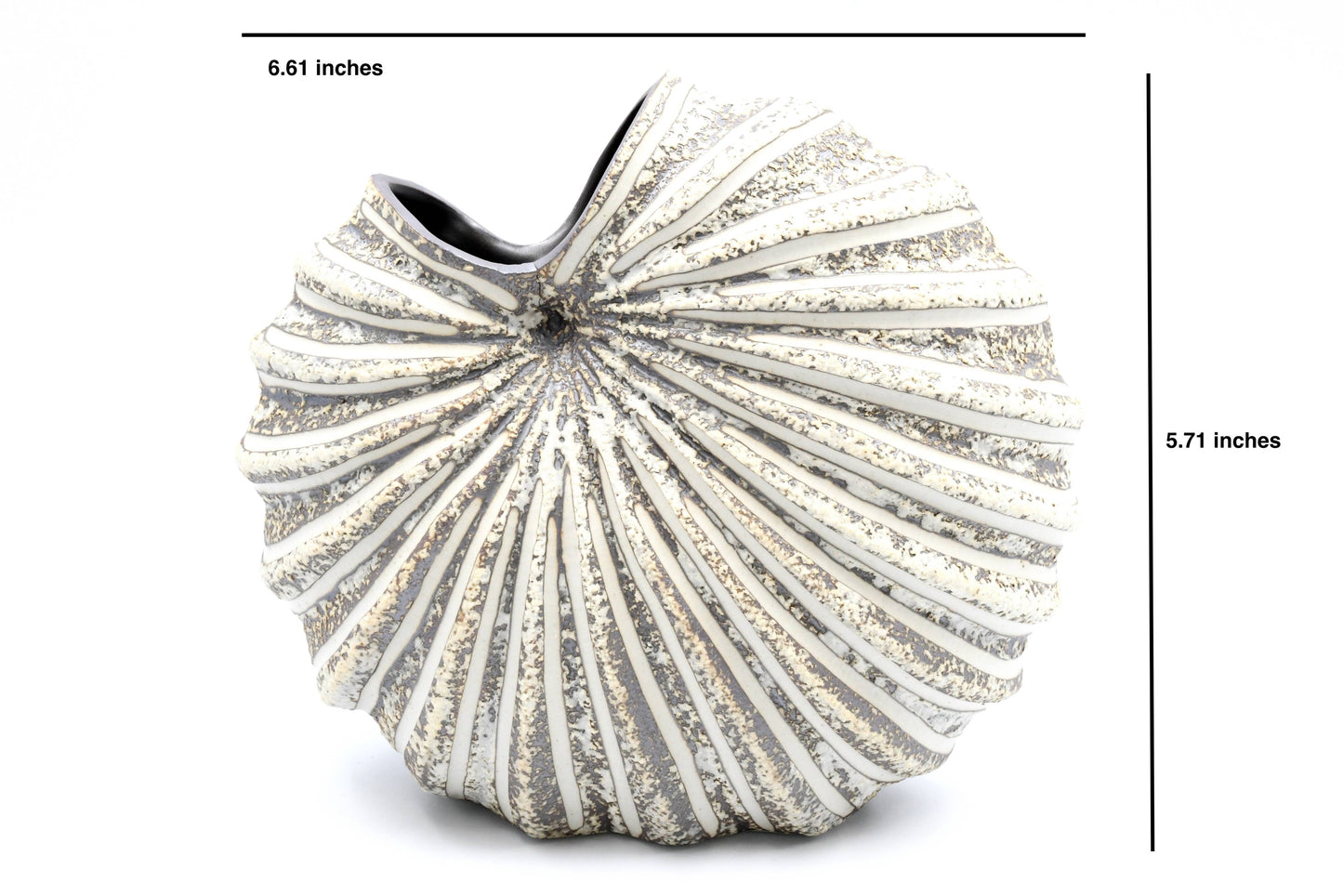 1280W16 PALM S-Handcrafted Porcelain Vase