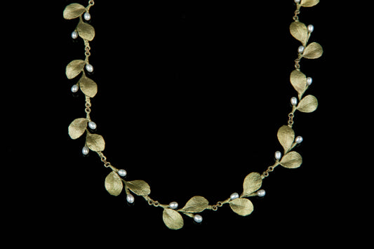 Irish Thorn Tailored Leaves Necklace - 16" Adj.