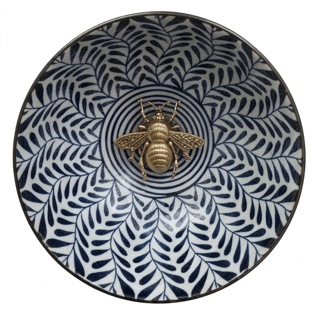 Blue White Bowl Museum Bee