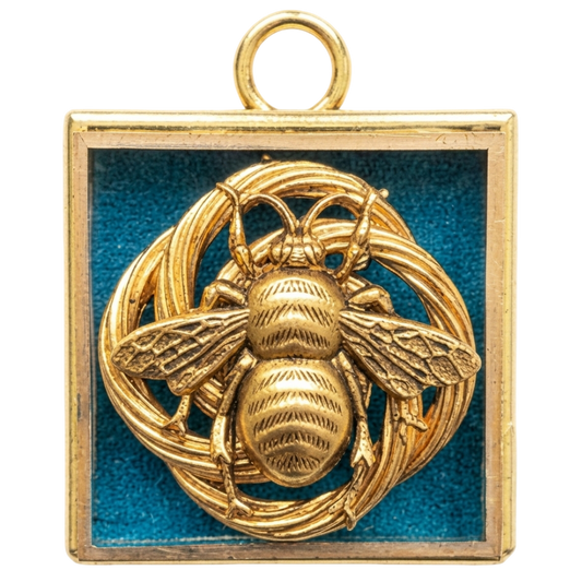 Gold Blue Bee Museum Bee